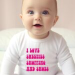 Βρεφικό φορμάκι για κορίτσι - i love sweeties shopping and shoes