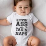 Βρεφικό φορμάκι για αγορι - kicking ass and takin naps