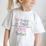 Παιδικό t-shirt για αγόρι - κορίτσι - 50% mommy - 50% daddy - 100% perfect