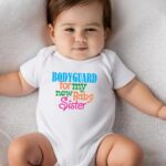 Βρεφικό φορμάκι για αγόρι - bodyguard for my new baby sister