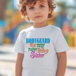Παιδικό t-shirt για αγόρι - Bodyguard for my new baby sister