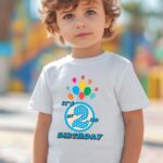Παιδικό t-shirt για αγόρι - κορίτσι - balloons - its my 2nd birthday - (γενέθλια)