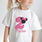 Παιδικό t-shirt για κορίτσι - minnie mouse - (όνομα, γενέθλια)