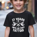 Παιδικό t-shirt για αγόρι - κορίτσι - 17 years until my first tatoo