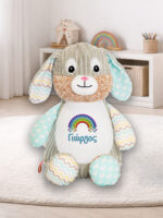 Baby Sensory Bunny BOY με κέντημα Στοιχεία γέννησης - Image 3