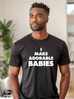 Αντρικό T-shirt - I make adorable babies - Image 2