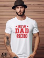 Αντρικό T-shirt - New dad - (Ημερομηνία)