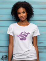 Γυναικείο T-shirt - Best Aunt Estimated - Rookie Dept - (Ημερομηνία)