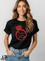 Γυναικείο T-shirt - Bachelor Party - Ring Shape - (Όνομα) - Image 2