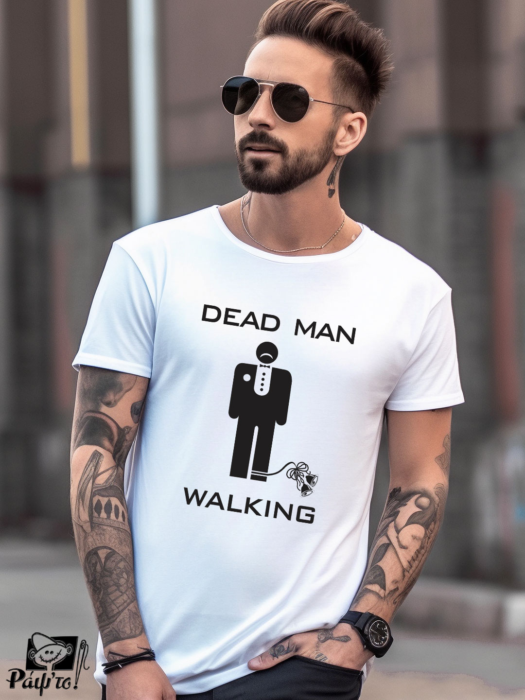 BCH-0021-W Αντρικό T-shirt - Dead Man Walking - Image 1