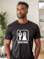 Αντρικό T-shirt - Game Over - Married - Image 2