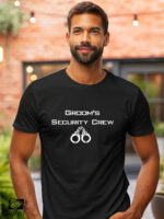 Αντρικό T-shirt - Groom's - Security Crew - Handcuffs - Image 2