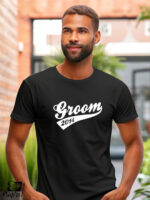 Αντρικό T-shirt - Groom - (Ημερομηνία) - Image 2
