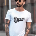Αντρικό T-shirt - Groom - (Ημερομηνία)