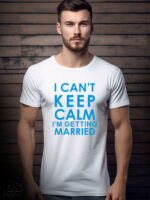Αντρικό T-shirt - I Can't keep calm - I'm getting married