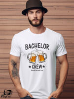 Αντρικό T-shirt - Bachelor Crew - Beers - (Όνομα)