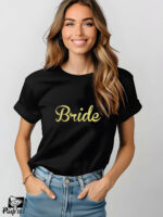 Γυναικείο T-shirt - Bride - Gold - Image 2