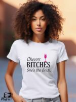 Γυναικείο T-shirt - Cheers Bitches - She's the Bride
