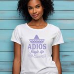 Γυναικείο T-shirt - Adios Single Life - Sombrero - (Όνομα)