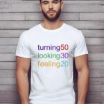 Αντρικό T-shirt - Turning X - Looking Y - Feeling Z - (Ηλικίες | X = Y+Z)