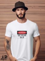 Αντρικό T-shirt - Danger - 50 Years Old - (Ηλικία)