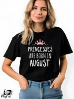 Γυναικείο T-shirt - Crown - Princesses are born in - (Μήνας) - Image 2