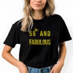 Γυναικείο T-shirt - 55 and Fabulous - (Ηλικία)