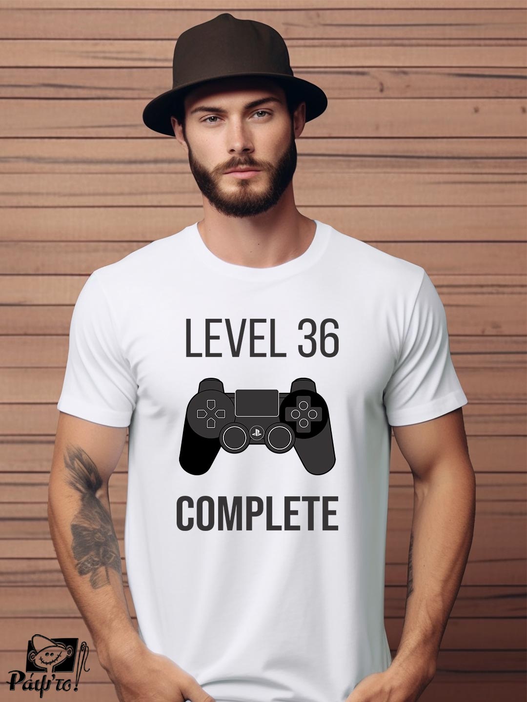 BDW-1141-W Αντρικό T-shirt - Level 36 Complete - Gamepad - (Ηλικία) - Image 1