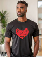 Αντρικό T-shirt - I will cut you - Heart Shape - Image 2