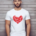 Αντρικό T-shirt - I will cut you - Heart Shape