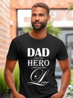 Αντρικό T-shirt - Dad- A son's first hero - A daughter's first love - Image 2