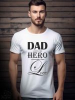 Αντρικό T-shirt - Dad- A son's first hero - A daughter's first love