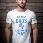 Αντρικό T-shirt - The best dads are born in may