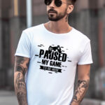 Αντρικό T-shirt - Paused my game to be here