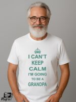 Αντρικό T-shirt - I can't keep calm - I'm going to be a grandpa