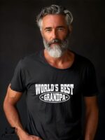 Αντρικό T-shirt - World's Best Grandpa - Image 2