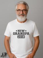 Αντρικό T-shirt - New Grandpa - (Ημερομηνία)