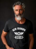Αντρικό T-shirt - New Grandpa - (Ημερομηνία) - Image 2