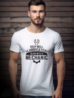 Αντρικό T-shirt - Keep well lubricated - Sleep with a mechanic