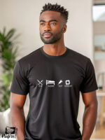 Αντρικό T-shirt - Eat - Sleep - Cut - Repeat - Image 2