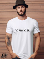 Αντρικό T-shirt - Eat - Sleep - Cut - Repeat
