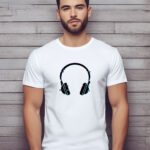 Αντρικό T-shirt - Glitched Headphones