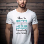 Αντρικό T-shirt - How to irritate your photographer - Ask to see each shot immediately after it's taken