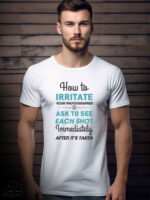 Αντρικό T-shirt - How to irritate your photographer - Ask to see each shot immediately after it's taken