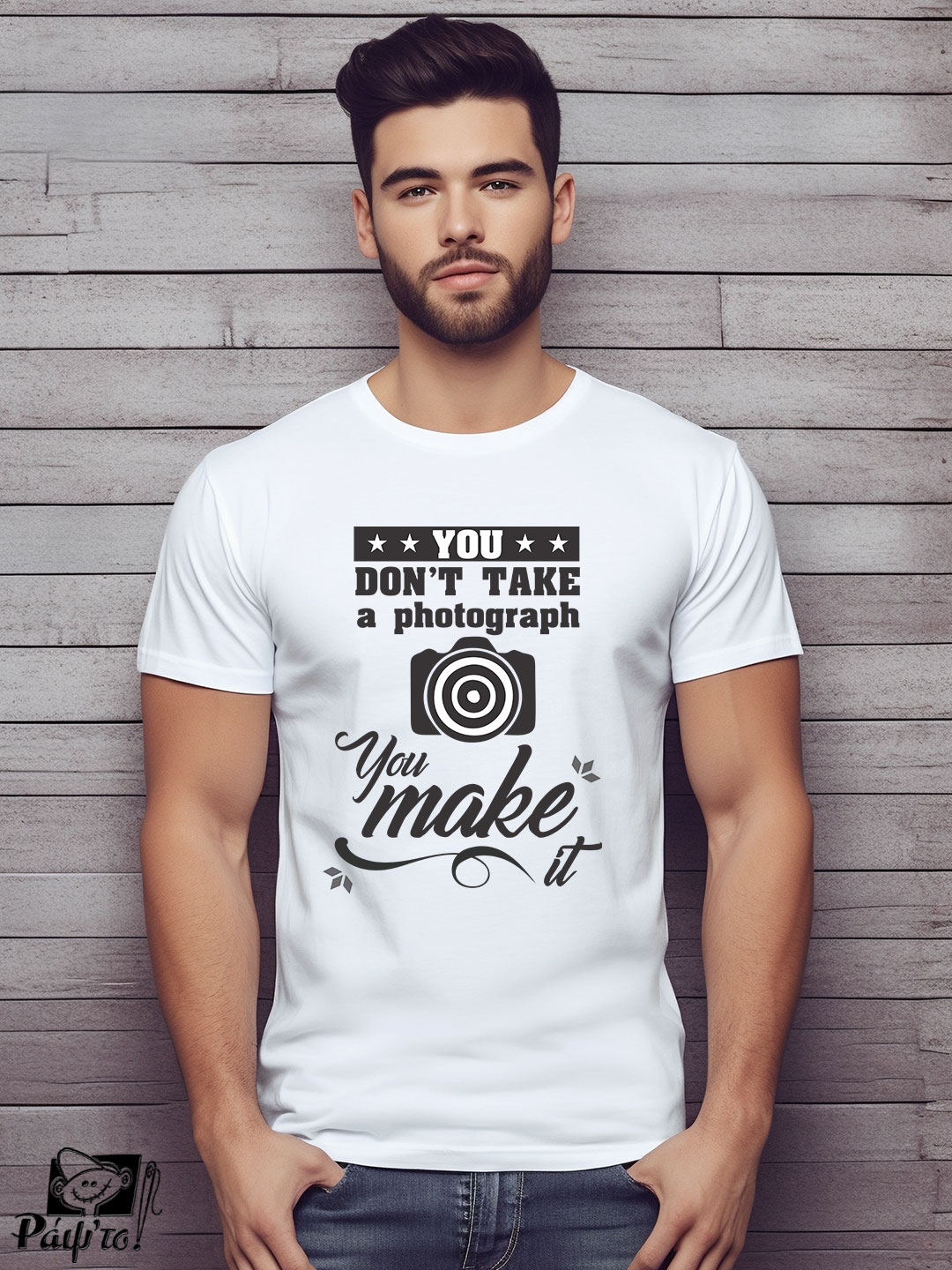PHG-1116-W Αντρικό T-shirt - You don't take a photograph - You make it - Image 1