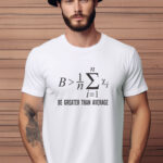 Αντρικό T-shirt - Be Greater Than Average - Maths