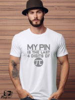 Αντρικό T-shirt - My Pin Is The Last 4 Digits Of π - Maths