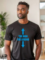 Αντρικό T-shirt - The Man - The Legend - Image 2