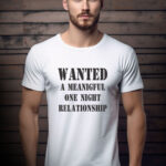 Αντρικό T-shirt - Wanted a meaningful one night relationship