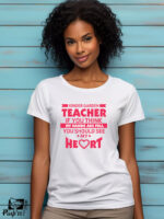Γυναικείο T-shirt - Kinder Garden Teacher - If you think my hands are full - You should see my heart